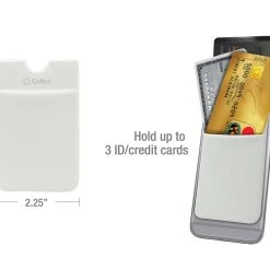 Cellet Full Catalog CRSLVWT - EZStick Universal ID/Credit Card Holder For Smartphones - White