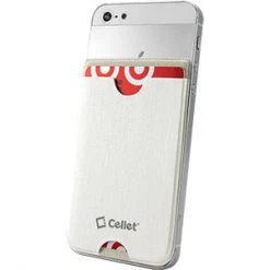 Cellet Full Catalog CRSLVWT - EZStick Universal ID/Credit Card Holder For Smartphones - White