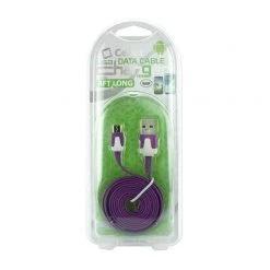 Full Catalog DAMICROHPR - Cellet 4 Ft. Flat Wire Micro USB Charging/Data Cable - Purple