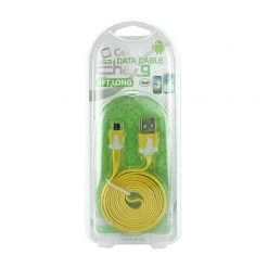 Full Catalog DAMICROHYL - Cellet 4 Ft. Flat Wire Micro USB Charging/Data Cable - Yellow
