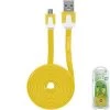 Full Catalog DAMICROHYL - Cellet 4 Ft. Flat Wire Micro USB Charging/Data Cable - Yellow