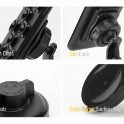 Cellet Wholesale PHN129 - Cradle-Less Car Smartphone Holder With 8 Suction Cup Holder