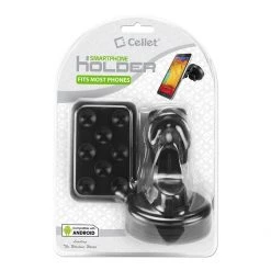 Cellet Wholesale PHN129 - Cradle-Less Car Smartphone Holder With 8 Suction Cup Holder