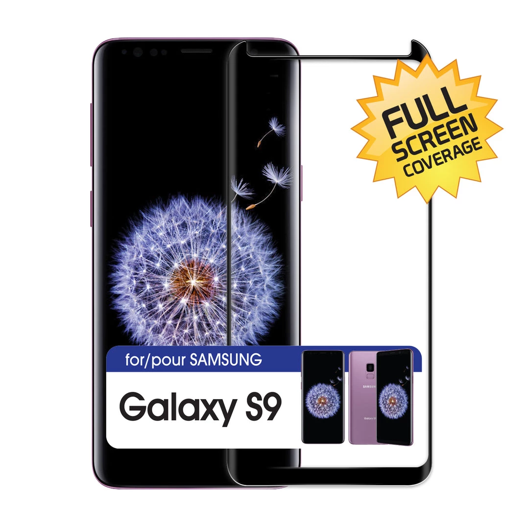 Cellet SGSAMS9F- Full Coverage Screen Protector 9H Hardness Tempered Glass - Samsung Galaxy S9 1 Cellet SGSAMS9F- Full Coverage Screen Protector 9H Hardness Tempered Glass - Samsung Galaxy S9