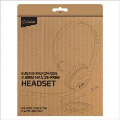 GoCellet EP25OP - Universal Premium Mono 2.5mm Hands-Free Headset With Boom Microphone For Landline Phone, Cordless Phone, Office Phones, Business Phones By Cellet (Not For Smartphone) Full Catalog