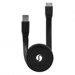 DAUSB30FBK - Cellet SuperSpeed USB 3.0 Type A To Micro-B Flat Cable - Black Full Catalog
