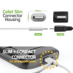 DAAPP5TK - Cellet 2 In 1 Micro USB + Lightning (Licensed By Apple, MFI Certified) Charging / Data Sync Cable - Black Full Catalog