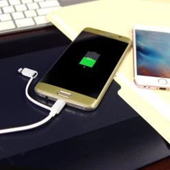 DAAPP5TK - Cellet 2 In 1 Micro USB + Lightning (Licensed By Apple, MFI Certified) Charging / Data Sync Cable - Black Full Catalog