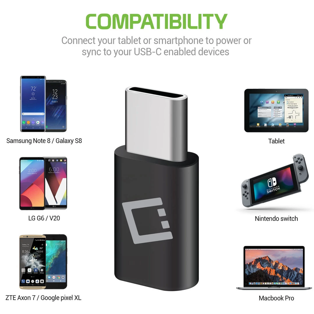 Full Catalog CNMICC4 - Micro USB To USB-C Adapter Converter Connector (4 Pack) – By Cellet 3 Full Catalog CNMICC4 - Micro USB To USB-C Adapter Converter Connector (4 Pack) – By Cellet