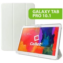 Full Catalog CCSAMTAB10WT - Cellet Slim Shell Folio Cover Case For Samsung Galaxy Tab Pro 10.1 - White