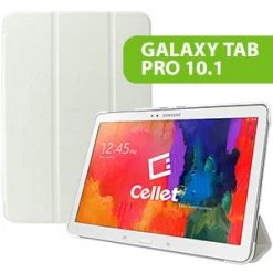 Full Catalog CCSAMTAB10WT - Cellet Slim Shell Folio Cover Case For Samsung Galaxy Tab Pro 10.1 - White