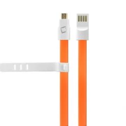 DAMICROGOR - Cellet 3 Ft. Flat Wire Micro USB Charging/Data Sync Cable - Orange 8 DAMICROGOR - Cellet 3 Ft. Flat Wire Micro USB Charging/Data Sync Cable - Orange