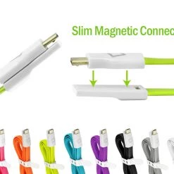 DAMICROGOR - Cellet 3 Ft. Flat Wire Micro USB Charging/Data Sync Cable - Orange 10 DAMICROGOR - Cellet 3 Ft. Flat Wire Micro USB Charging/Data Sync Cable - Orange