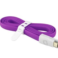Full Catalog DAMICROGPR - Cellet 3 Ft. Flat Wire Micro USB Charging/Data Sync Cable - Purple