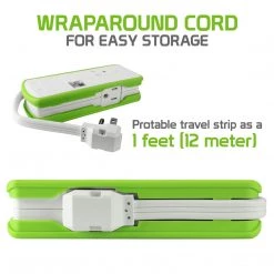 Full Catalog TP565 - Cellet Compact 2 Outlet Surge Protector + Dual Optimized For IPhone USB Ports, 3.4Amp High Power Output Travel Charger (DOE6 And UL Certified)