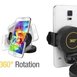 Cellet Full Catalog PHHD110 - CyonGear Windshield Dashboard Phone Holder For Phones Up To 3 Inches Wides