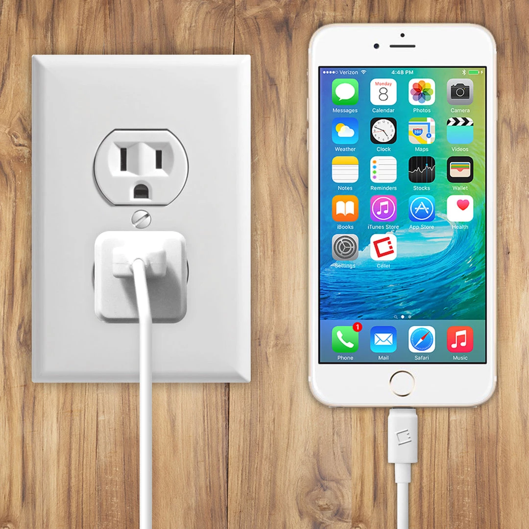 Full Catalog TCAPP8F12BK - Cellet 5 Watt (1 Amp) With Folding Blades Single Port Home Charger (Lightning Cable Included, Apple MFI Certified) - Black 5 Full Catalog TCAPP8F12BK - Cellet 5 Watt (1 Amp) With Folding Blades Single Port Home Charger (Lightning Cable Included, Apple MFI Certified) - Black