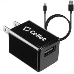Full Catalog TCAPP8F12BK - Cellet 5 Watt (1 Amp) With Folding Blades Single Port Home Charger (Lightning Cable Included, Apple MFI Certified) - Black 15 Full Catalog TCAPP8F12BK - Cellet 5 Watt (1 Amp) With Folding Blades Single Port Home Charger (Lightning Cable Included, Apple MFI Certified) - Black