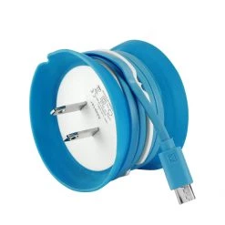 Full Catalog TMMICROBL - Cellet Cord Keeper 5Watt (1Amp) Micro USB Home Wall Charger - Blue