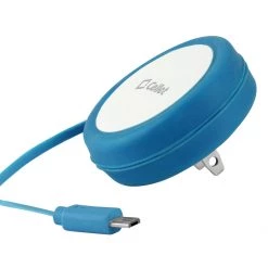 Full Catalog TMMICROBL - Cellet Cord Keeper 5Watt (1Amp) Micro USB Home Wall Charger - Blue