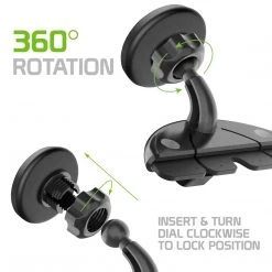 Full Catalog PHW450MG - Cellet Extra Strength Magnetic (with Quick-Snap Technology) CD Slot Phone Holder For Smartphones