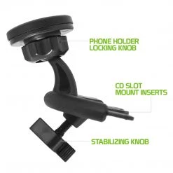 Full Catalog PHW450MG - Cellet Extra Strength Magnetic (with Quick-Snap Technology) CD Slot Phone Holder For Smartphones