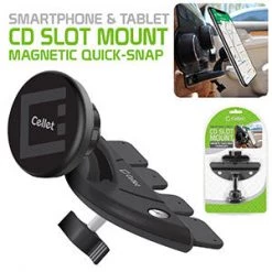 Full Catalog PHW450MG - Cellet Extra Strength Magnetic (with Quick-Snap Technology) CD Slot Phone Holder For Smartphones