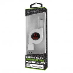 GoCellet Full Catalog DAAPP8RWT - Retractable IPhone Lightning USB Charging Cable MFI Certified - White