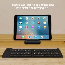 GoCellet BKP200 - Cellet Universal Fold-able Wireless Version 3.0 Keyboard For Tablets And Smartphones