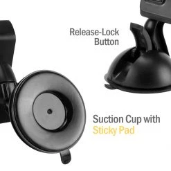 GoCellet Full Catalog PHT850BKC - Heavy Duty Dashboard And Windshield Phone Holder Mount Clip Cradle