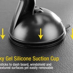 GoCellet Full Catalog PHT850BKC - Heavy Duty Dashboard And Windshield Phone Holder Mount Clip Cradle