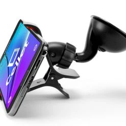 GoCellet Full Catalog PHT850BKC - Heavy Duty Dashboard And Windshield Phone Holder Mount Clip Cradle