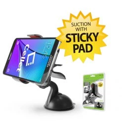 GoCellet Full Catalog PHT850BKC - Heavy Duty Dashboard And Windshield Phone Holder Mount Clip Cradle