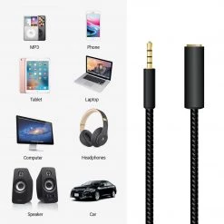 CNIPHONEBK - Cellet 6 Inch Gold Plated 3.5mm TRRS Male To Female Audio Adapter For Mobile Credit Card Reader, Headphones, Audio Aux, Car Stereo - Black Full Catalog 16 CNIPHONEBK - Cellet 6 Inch Gold Plated 3.5mm TRRS Male To Female Audio Adapter For Mobile Credit Card Reader, Headphones, Audio Aux, Car Stereo - Black Full Catalog