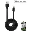 DAAPP5TFBK - Cellet 4 Ft. Anti-Tangle Lightning 8 Pin Flat Wire Charging Data Sync Cable (Apple MFI Certified) - Black Full Catalog