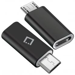 CNCTOMIC - Micro USB To USB-C Adapter Connector By Cellet – Black