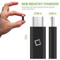 CNCTOMIC - Micro USB To USB-C Adapter Connector By Cellet – Black