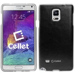 Full Catalog CCSAMN43FBK - CELLET NOTE 4 FLEXI LEATHER CASE BLACK