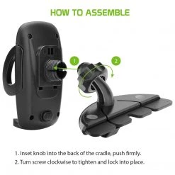 PHCN200CD - CD Slot Phone Mount With 360 Degree Cradle Rotation, One Touch Release Button And Stabilizing Knob For Apple IPhone XS Max, X/XR, 8/8 Plus, Samsung Galaxy Note 10/10 Plus, Galaxy S10, S10 Plus, S10e And More – By Cellet 13 PHCN200CD - CD Slot Phone Mount With 360 Degree Cradle Rotation, One Touch Release Button And Stabilizing Knob For Apple IPhone XS Max, X/XR, 8/8 Plus, Samsung Galaxy Note 10/10 Plus, Galaxy S10, S10 Plus, S10e And More – By Cellet