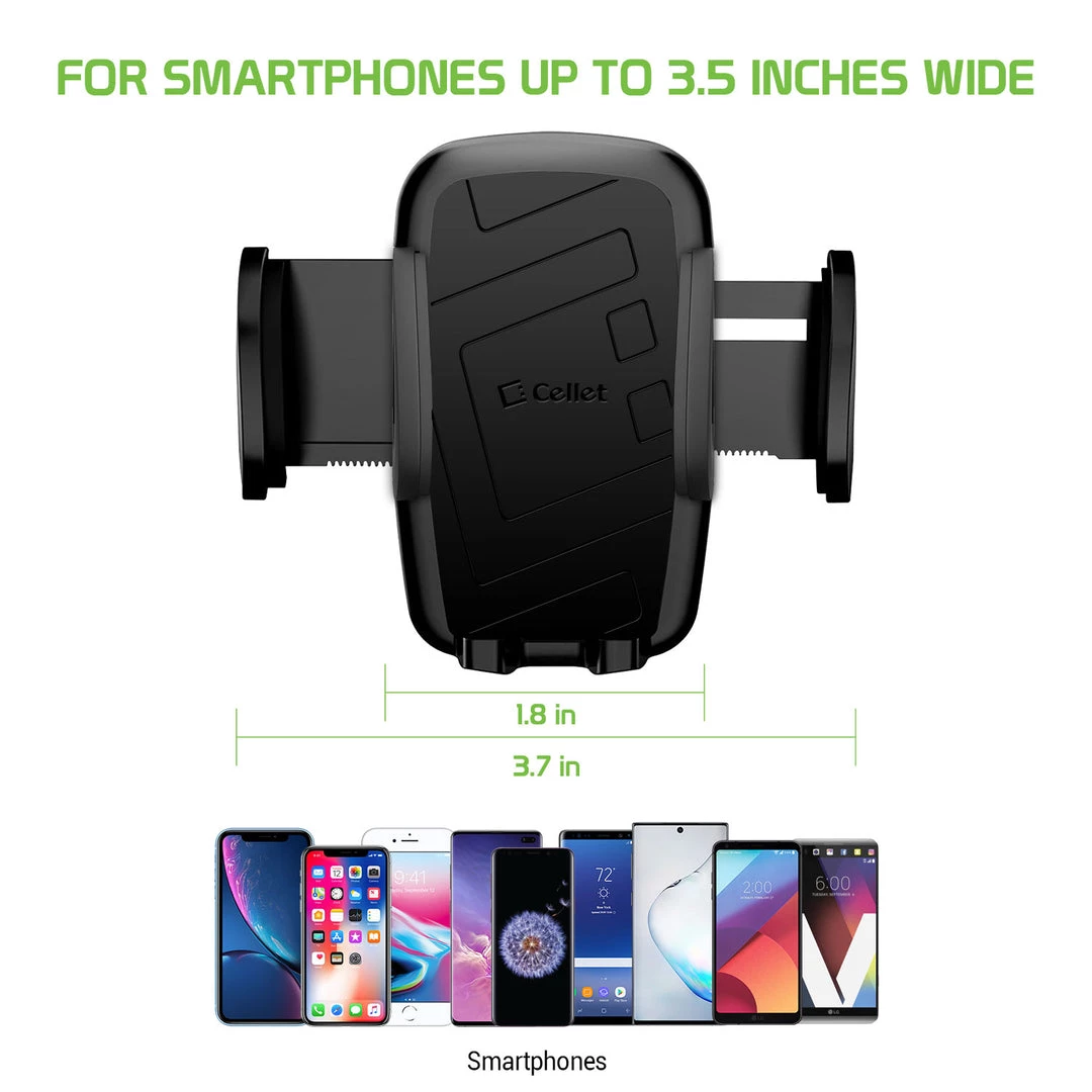 PHCN200CD - CD Slot Phone Mount With 360 Degree Cradle Rotation, One Touch Release Button And Stabilizing Knob For Apple IPhone XS Max, X/XR, 8/8 Plus, Samsung Galaxy Note 10/10 Plus, Galaxy S10, S10 Plus, S10e And More – By Cellet 7 PHCN200CD - CD Slot Phone Mount With 360 Degree Cradle Rotation, One Touch Release Button And Stabilizing Knob For Apple IPhone XS Max, X/XR, 8/8 Plus, Samsung Galaxy Note 10/10 Plus, Galaxy S10, S10 Plus, S10e And More – By Cellet