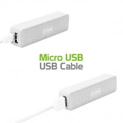 GoCellet BC2000WT- 2000mAh Power Bank/Portable Charger (Micro USB Cable Is Included) - White