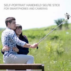 Cellet ACPOD4BK - Self-Portrait Handheld Selfie Stick For Smartphones And Cameras - Black