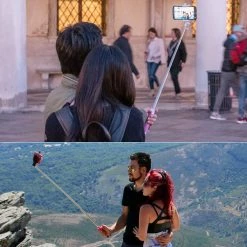 Cellet ACPOD4BK - Self-Portrait Handheld Selfie Stick For Smartphones And Cameras - Black