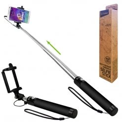 Cellet ACPOD4BK - Self-Portrait Handheld Selfie Stick For Smartphones And Cameras - Black