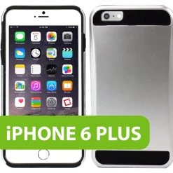 CCIPH6Q8SLP - Cellet 2-Piece Hybrid Hard Cover Proguard Case For Apple IPhone 6 Plus & 6s Plus - Silver Full Catalog