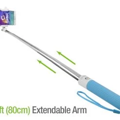 Cellet Wholesale ACPOD5BL - Wireless Self-Portrait Handheld Selfie Stick For Smartphones - Blue
