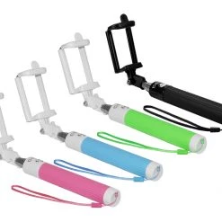 Cellet Wholesale ACPOD5BL - Wireless Self-Portrait Handheld Selfie Stick For Smartphones - Blue