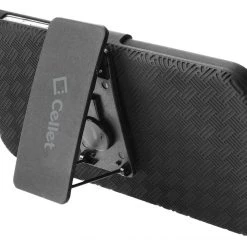 Full Catalog HLSAMS6C - Cellet Shell + Holster + Kickstand Combo Case With Spring Belt Clip For Samsung Galaxy S6