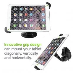 GoCellet Full Catalog PHTABCN -Windshield Tablet Car Mount Holder With Large Suction Cup, Holds Tablets Up To 9.7