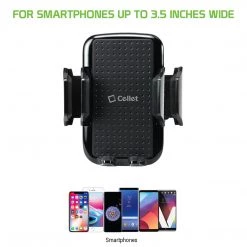 Cellet PHVENTCN - Air Vent Phone Holder, Smartphone Air Vent Mount Holder Compatible To 3.5 In. Devices